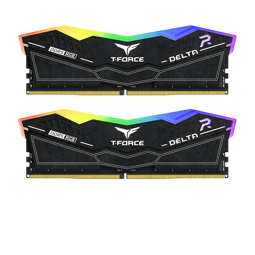 T-FORCE DELTA RGB 32GB (2×16GB) 6000MHz CL38 DDR5 - BLACK
