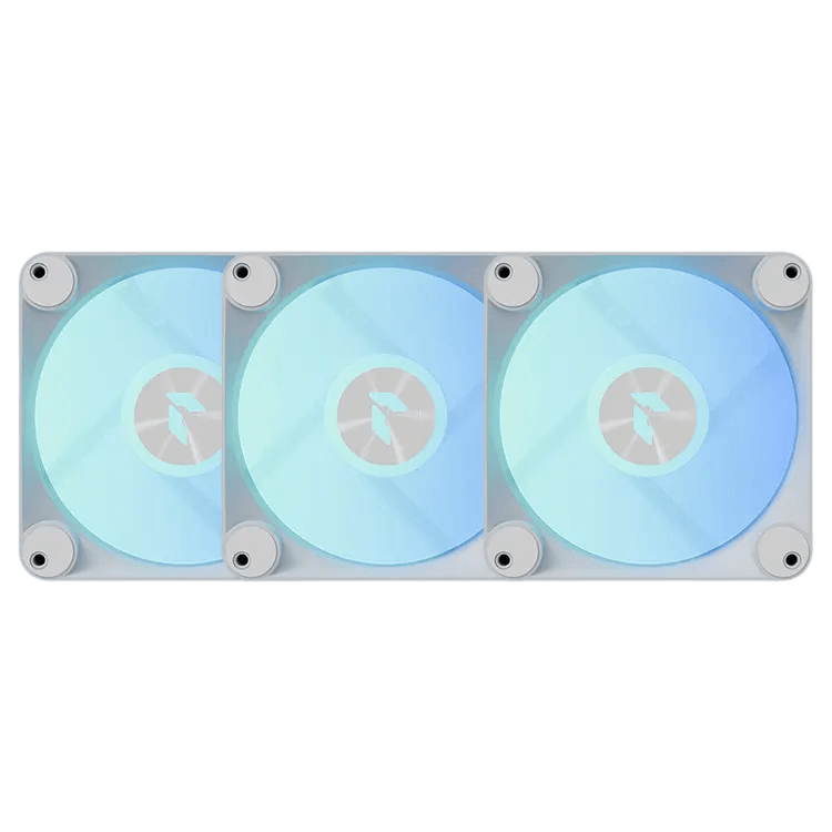 APNX FP1-R 120-3 PK PWM ARGB FAN WITH CONTROLLER - WHITE