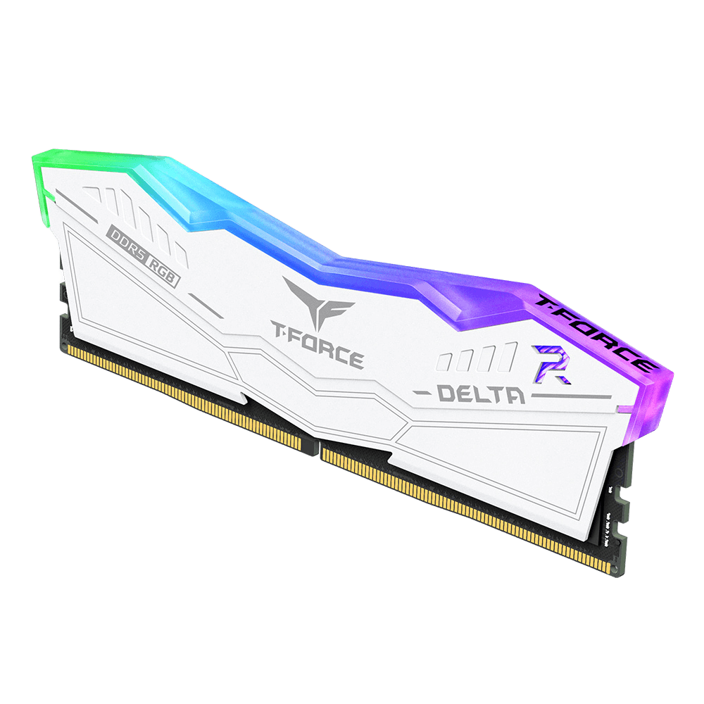 T-FORCE DELTA RGB 64GB (2x32GB) 6000MHz CL38 DDR5 - WHITE
