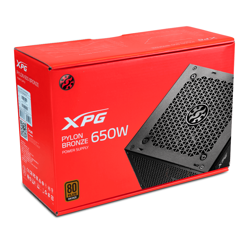 XPG PYLON 650W 80+ BRONZE - BLACK