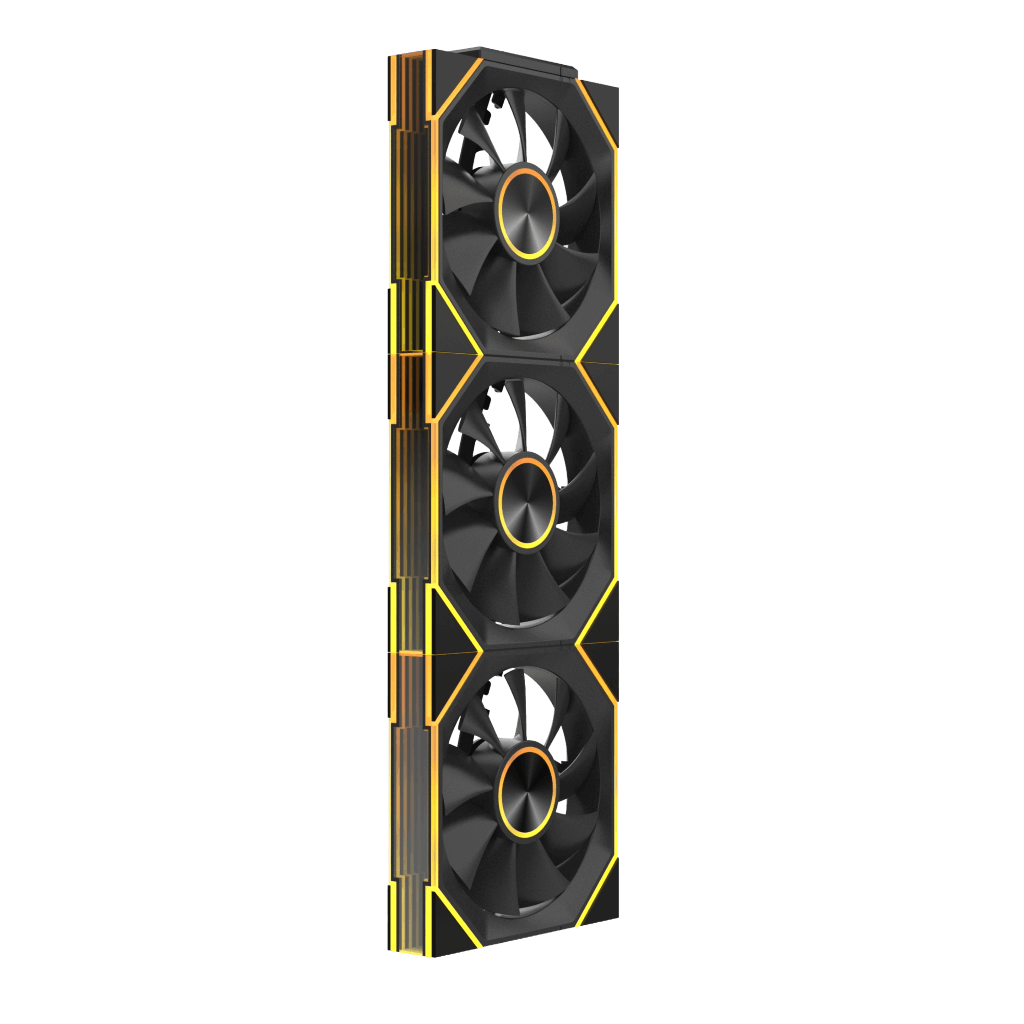 TTX-F120 PACK ARGB BLACK - 3xFAN (IN) + 1xFAN ( EXUST ) + CONTROLLER