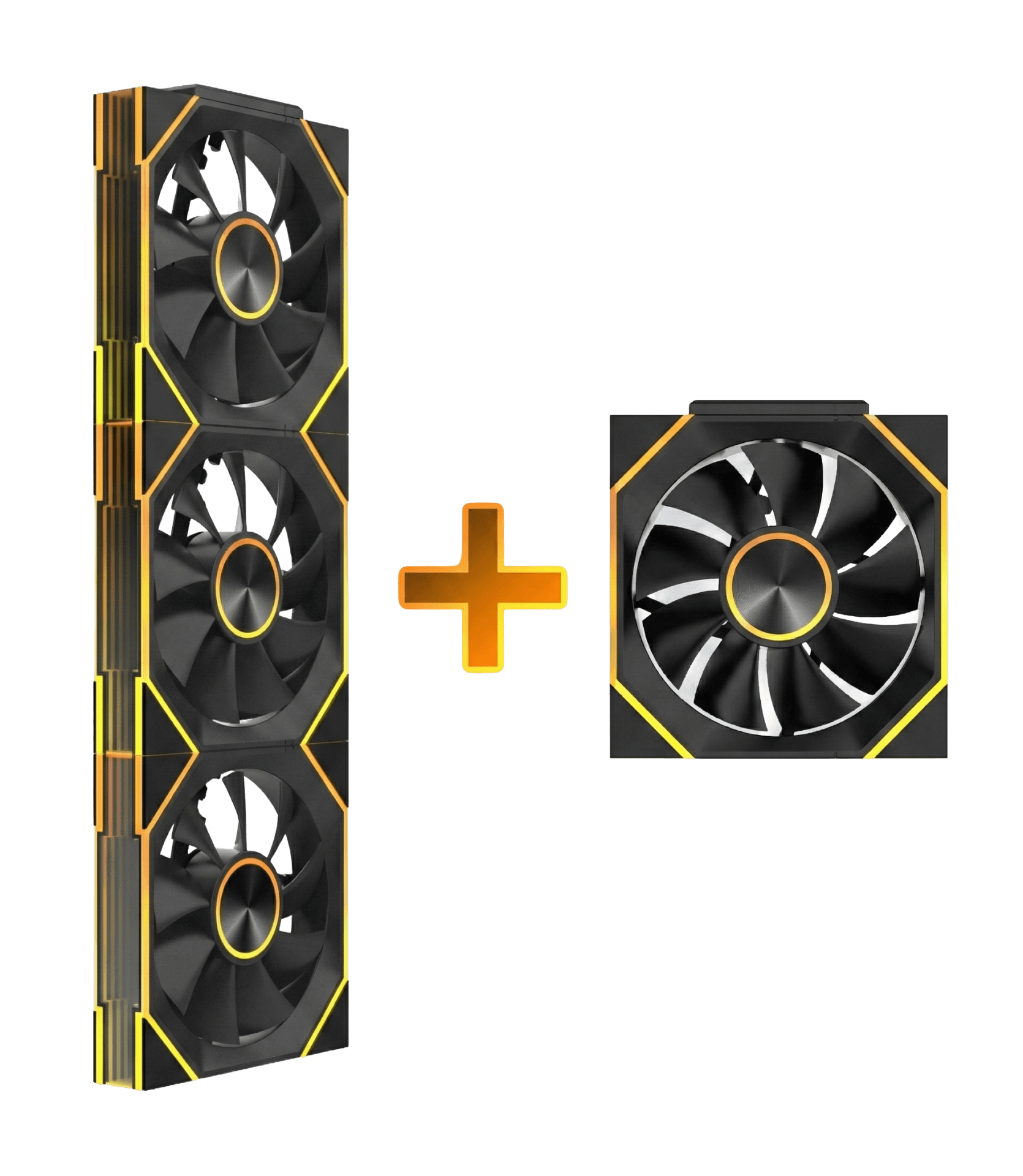 TTX-F120 PACK ARGB BLACK - 3xFAN (IN) + 1xFAN ( EXUST ) + CONTROLLER