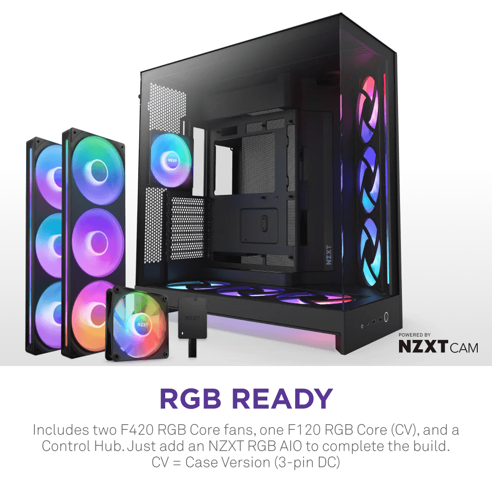 NZXT H9 Flow RGB+ 2025 Black