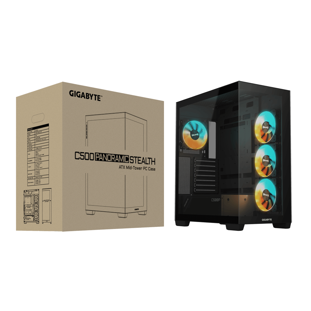 GIGABYTE C500 PANORAMIC STEALTH - BLACK