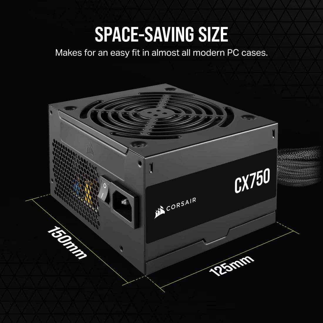 CORSAIR CX SERIES CX750 - 750W 80 PLUS BRONZE