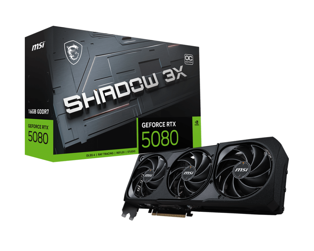MSI GeForce RTX 5080 16GB SHADOW 3X OC
