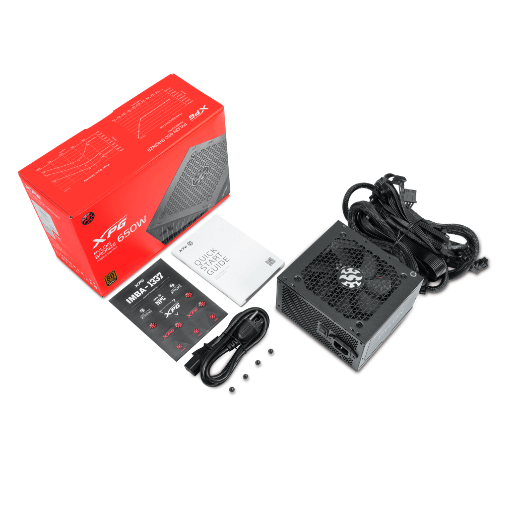 XPG PYLON 650W 80+ BRONZE - BLACK