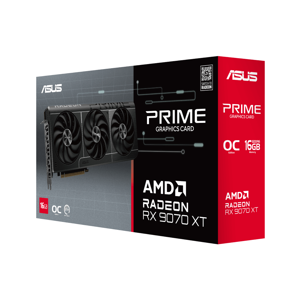 ASUS PRIME Radeon RX 9070XT 16GB OC