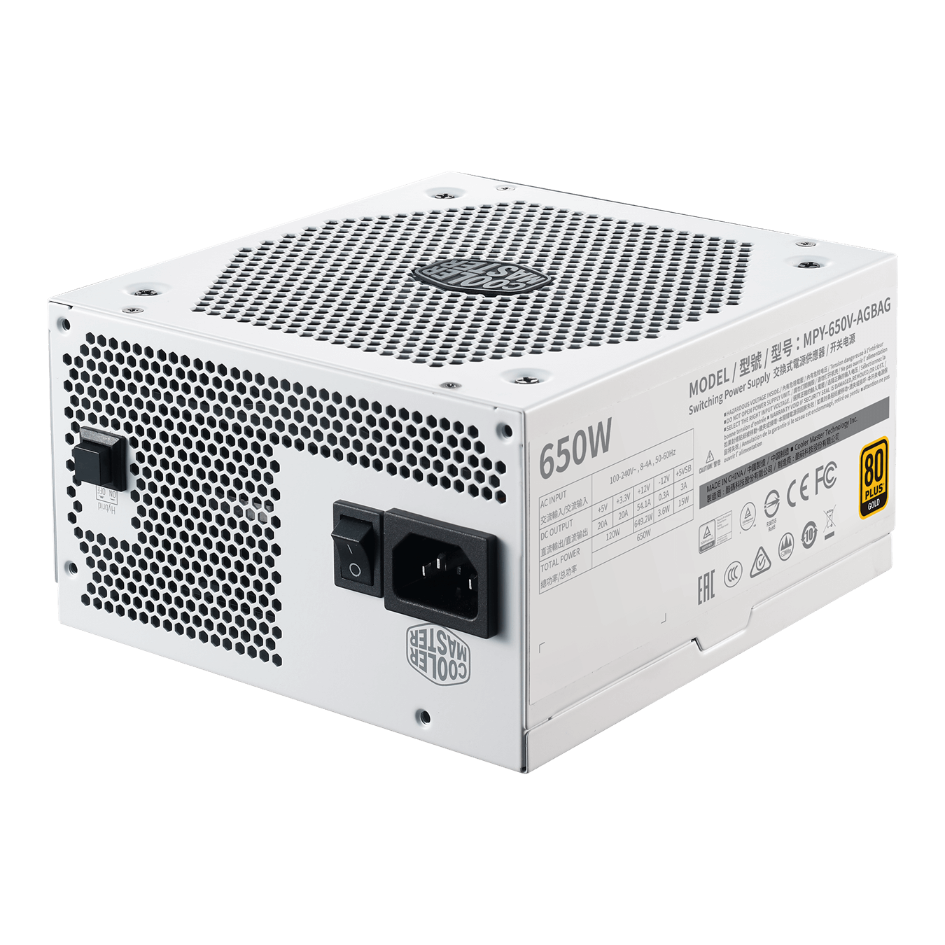 COOLER MASTER 650W Gold V2 - WHITE
