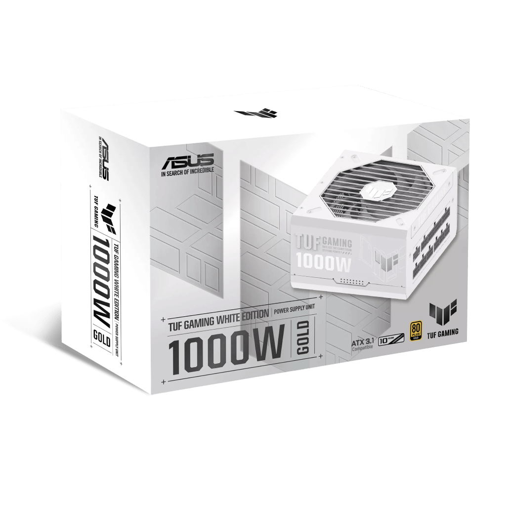 ASUS TUF GAMING 1000W GOLD ATX 3.1 - WHITE EDITION