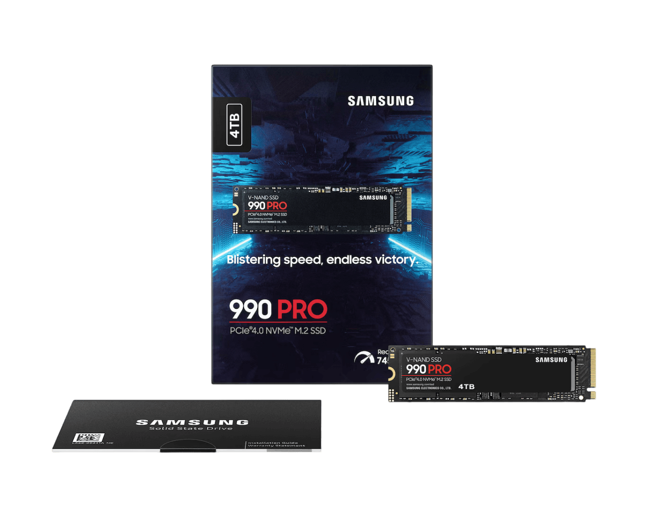 SAMSUNG 990 PRO 4TB PCIe 4.0 NVMe M.2 7450MB/s