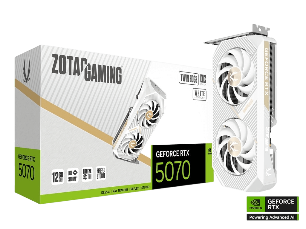ZOTAC GeForce RTX 5070 Twin Edge OC White Edition
