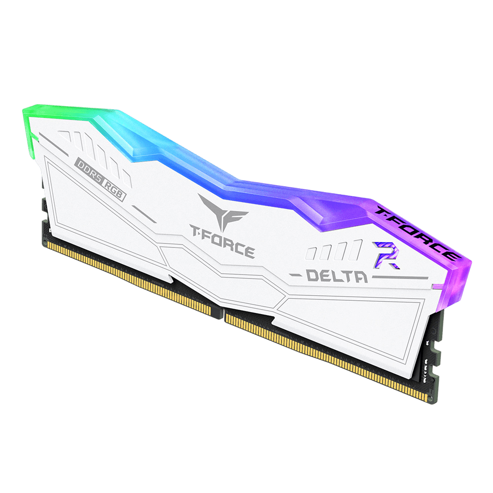 T-FORCE DELTA RGB 32GB (2×16GB) 6000MHz CL38 DDR5 - WHITE