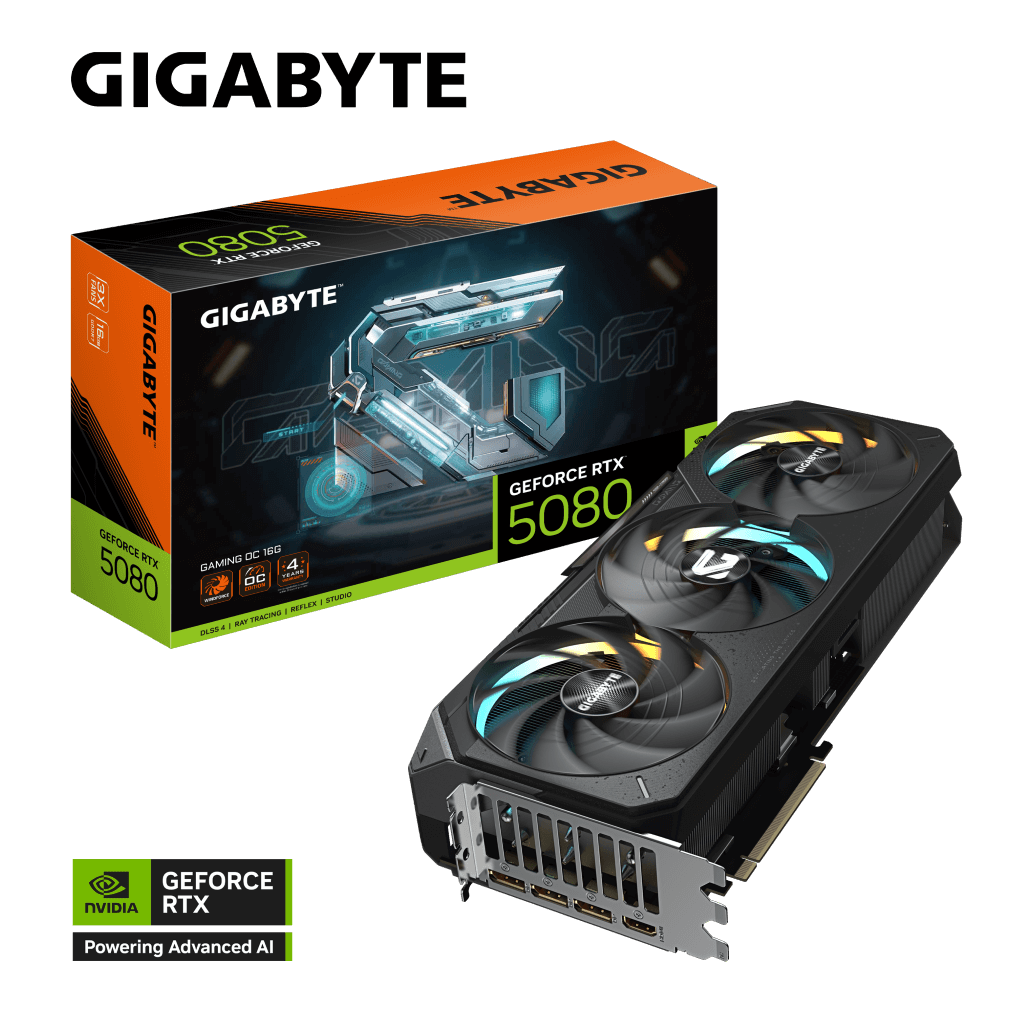 GIGABYTE GeForce RTX 5080 GAMING OC 16GB - BLACK