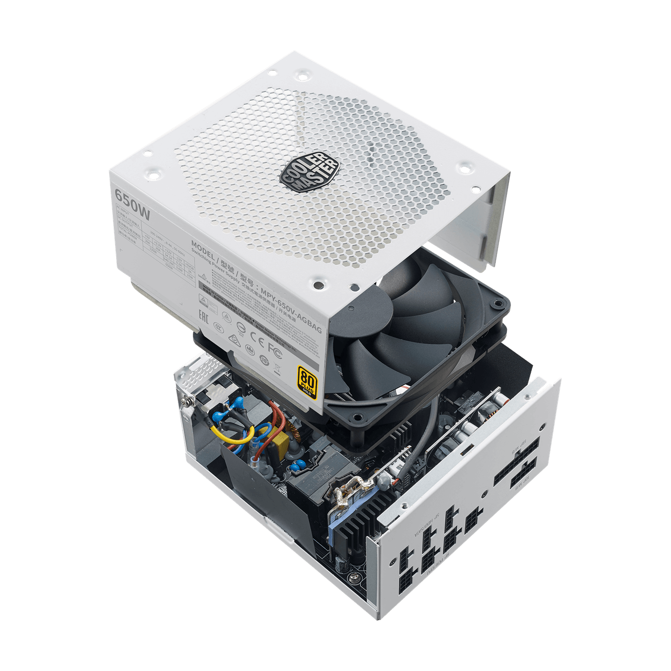 COOLER MASTER 650W Gold V2 - WHITE