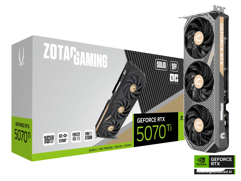 ZOTAC GeForce RTX 5070Ti 16GB SOLID SFF OC