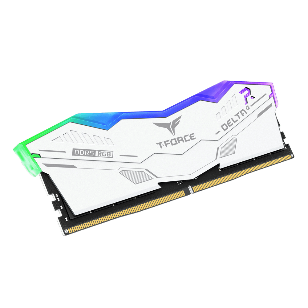T-FORCE DELTA RGB 32GB (2x16GB) 6000MHz CL30 DDR5 - WHITE