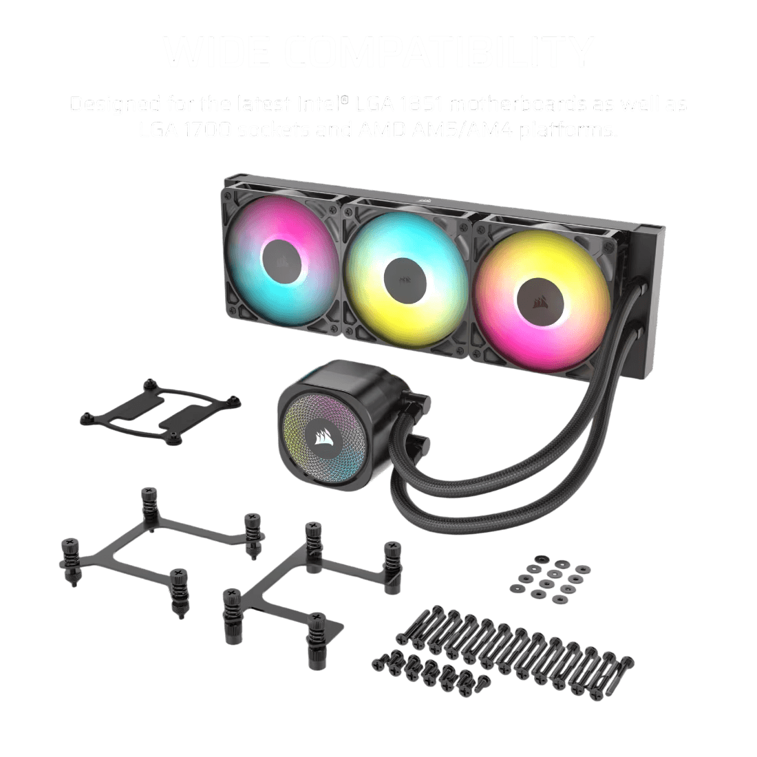 CORSAIR NAUTILUS 360 RS ARGB Liquid CPU Cooler - BLACK