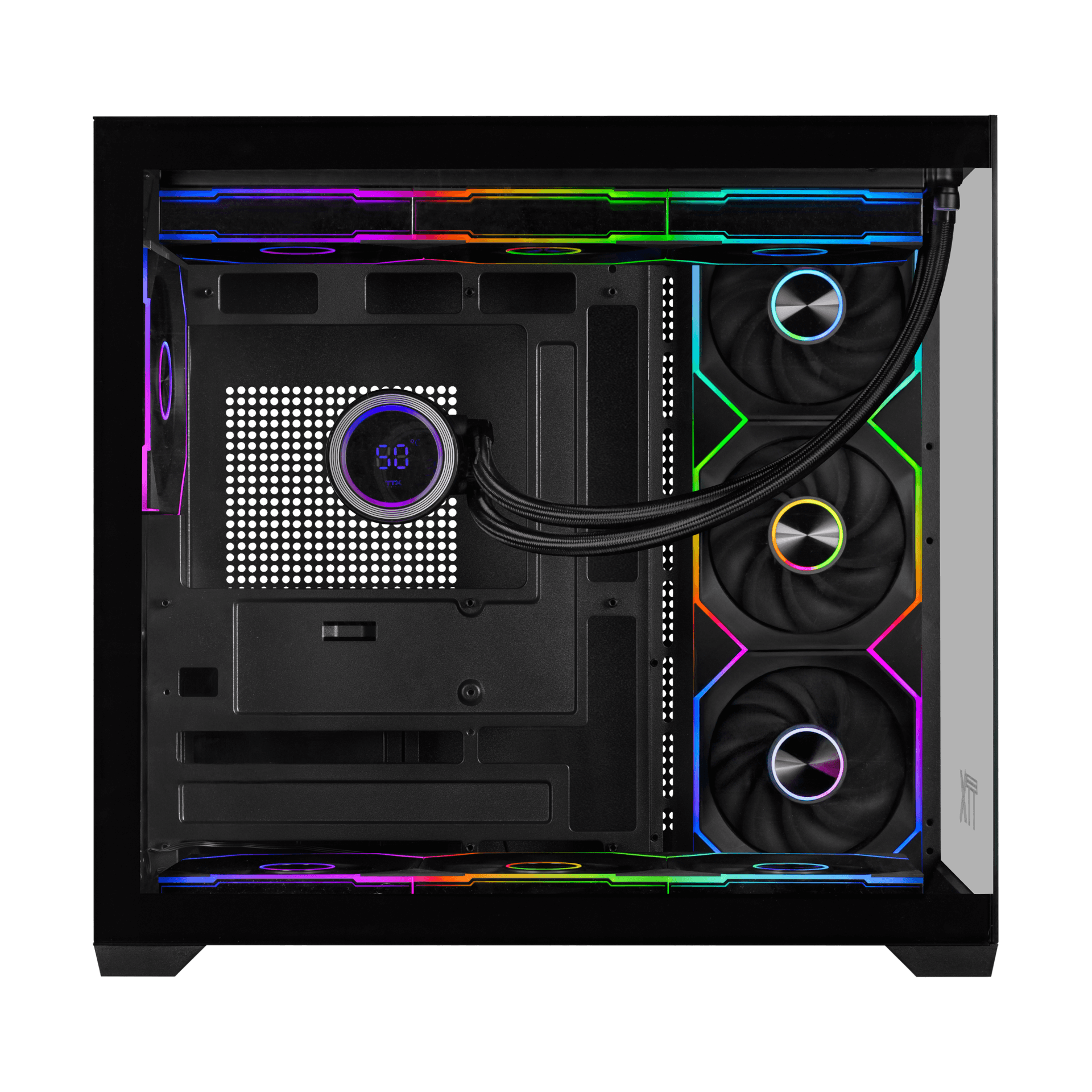 TTX X7 CASE WITH TTX H2O LIQUED COOLER 360 - BLACK