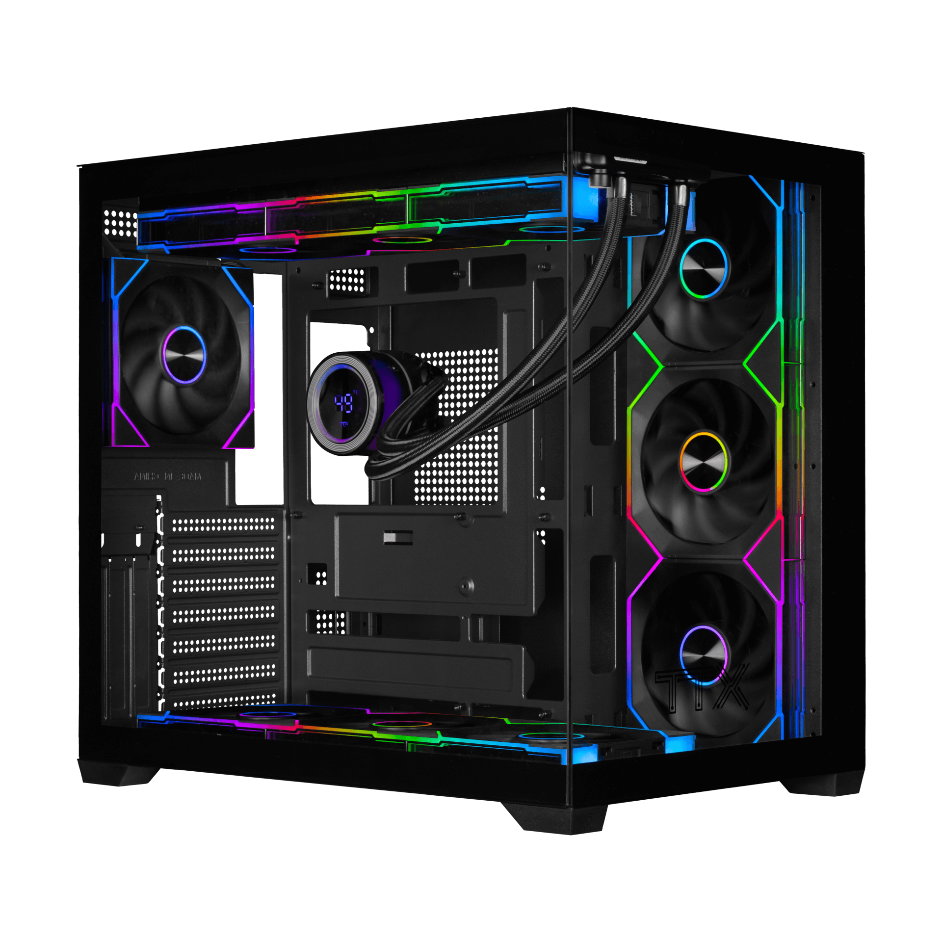 TTX X7 CASE WITH TTX H2O LIQUED COOLER 360 - BLACK