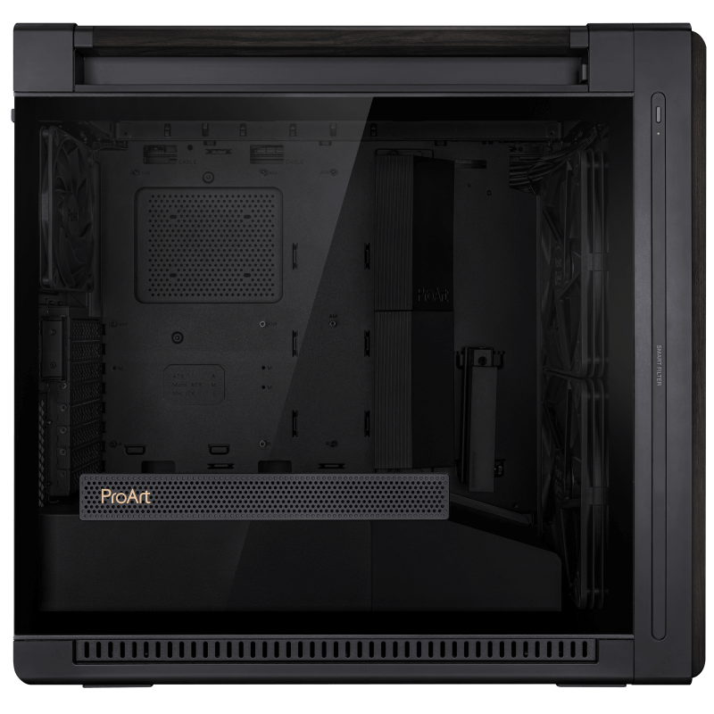 ASUS ProArt PA602 WOOD EDITION - Tempered Glass Panel - BLACK