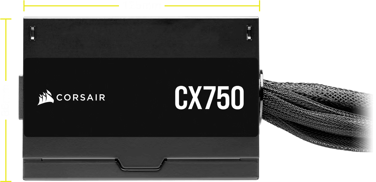 CORSAIR CX SERIES CX750 - 750W 80 PLUS BRONZE