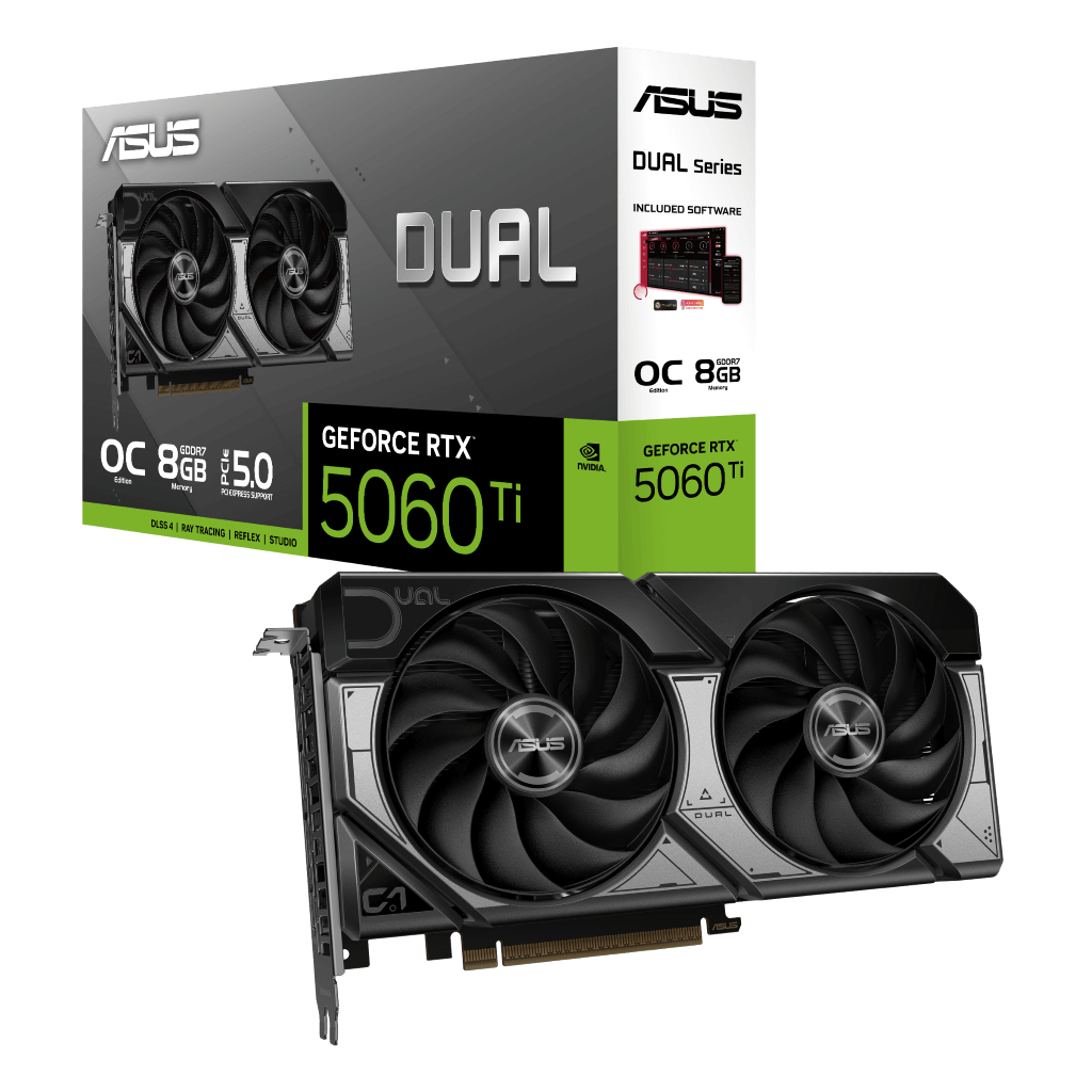 ASUS Dual GeForce RTX 5060Ti 8GB GDDR7 OC Edition