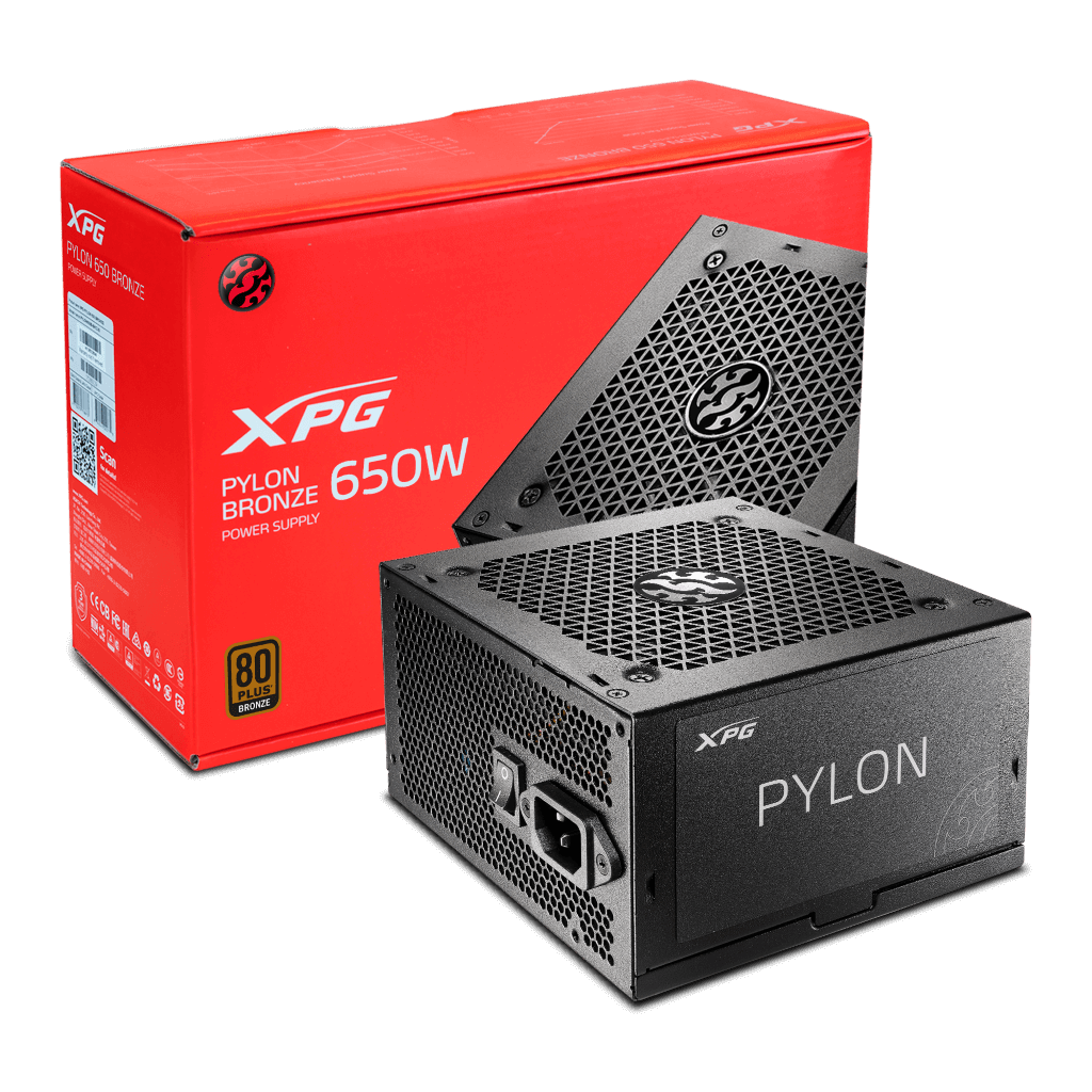 XPG PYLON 650W 80+ BRONZE - BLACK